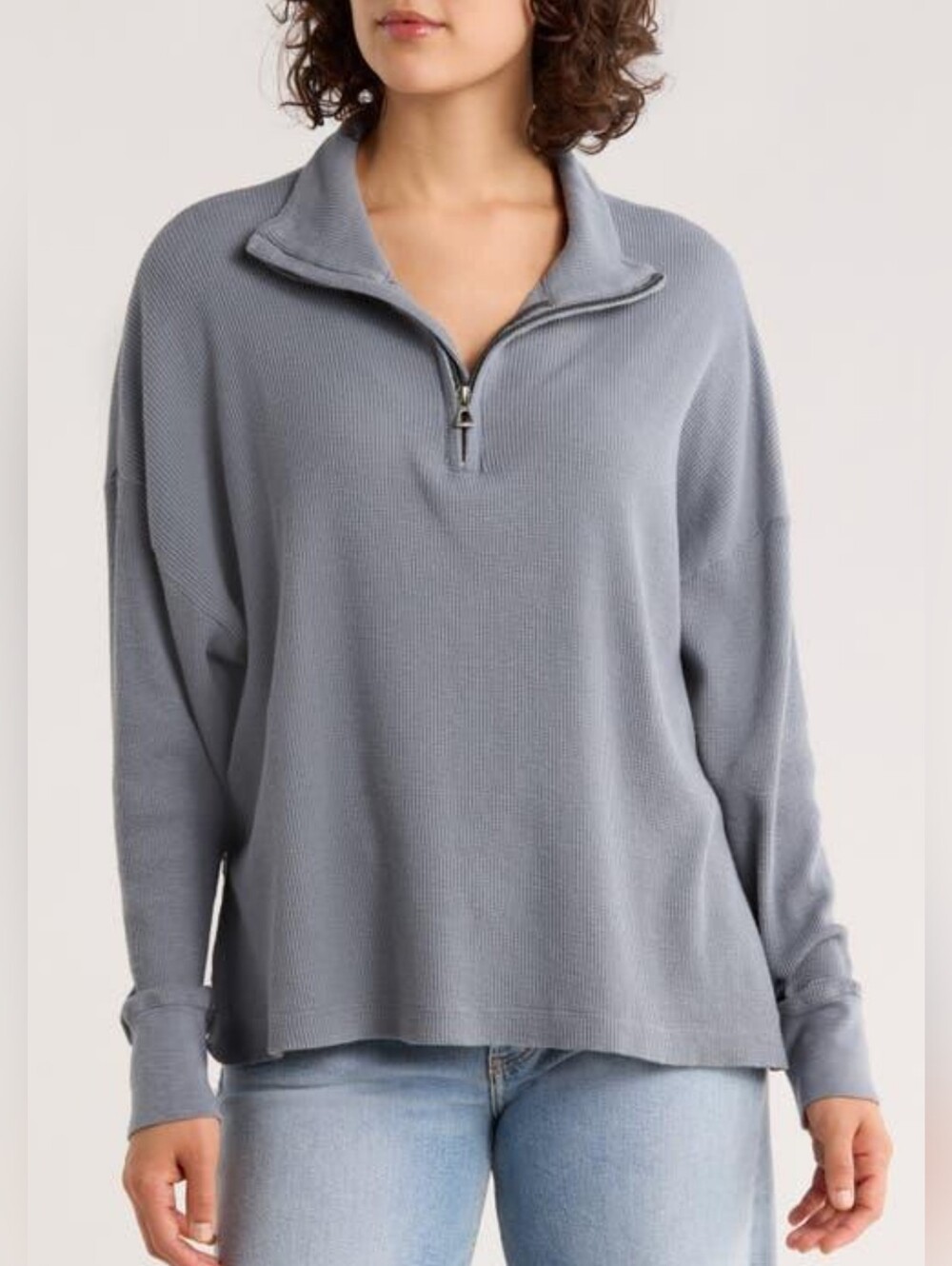 (1770) NWT JAMES PERSE Half-Zip Pullover, Size 1